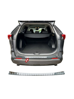 Nerezová ochranná lišta na nárazník Toyota RAV4 (2018+) / Suzuki Across (2020+) lesklá